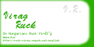 virag ruck business card